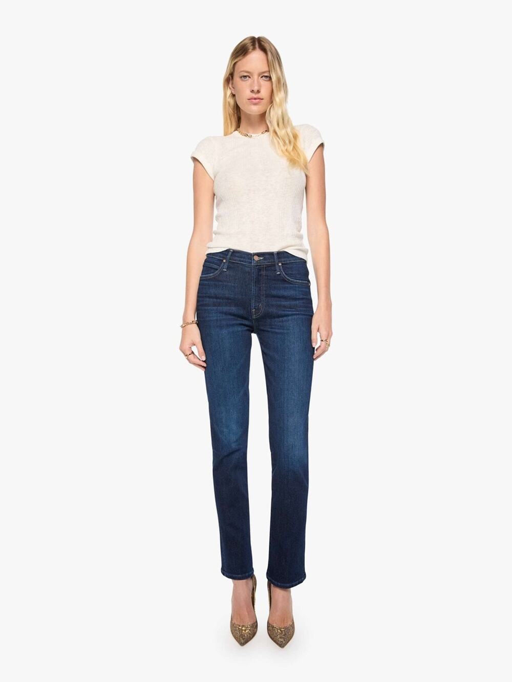 Mother $238 The Rascal Skimp Jeans in I Put A Spell on You 26 EUC